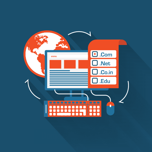 Domain registration and website hosting setup including .com, .net, and SSL integration by iOnethink in Punjab, India.