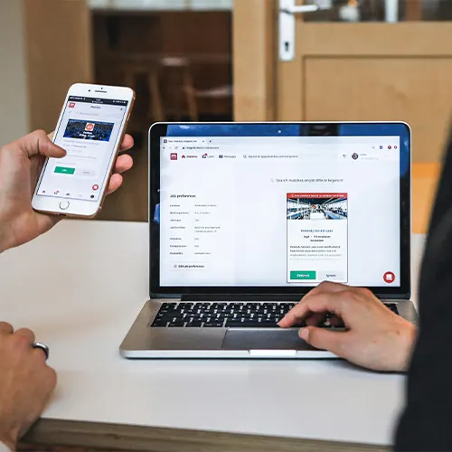 Mobile and desktop responsive website Design & development services showing seamless user experience by iOnethink in Punjab, India